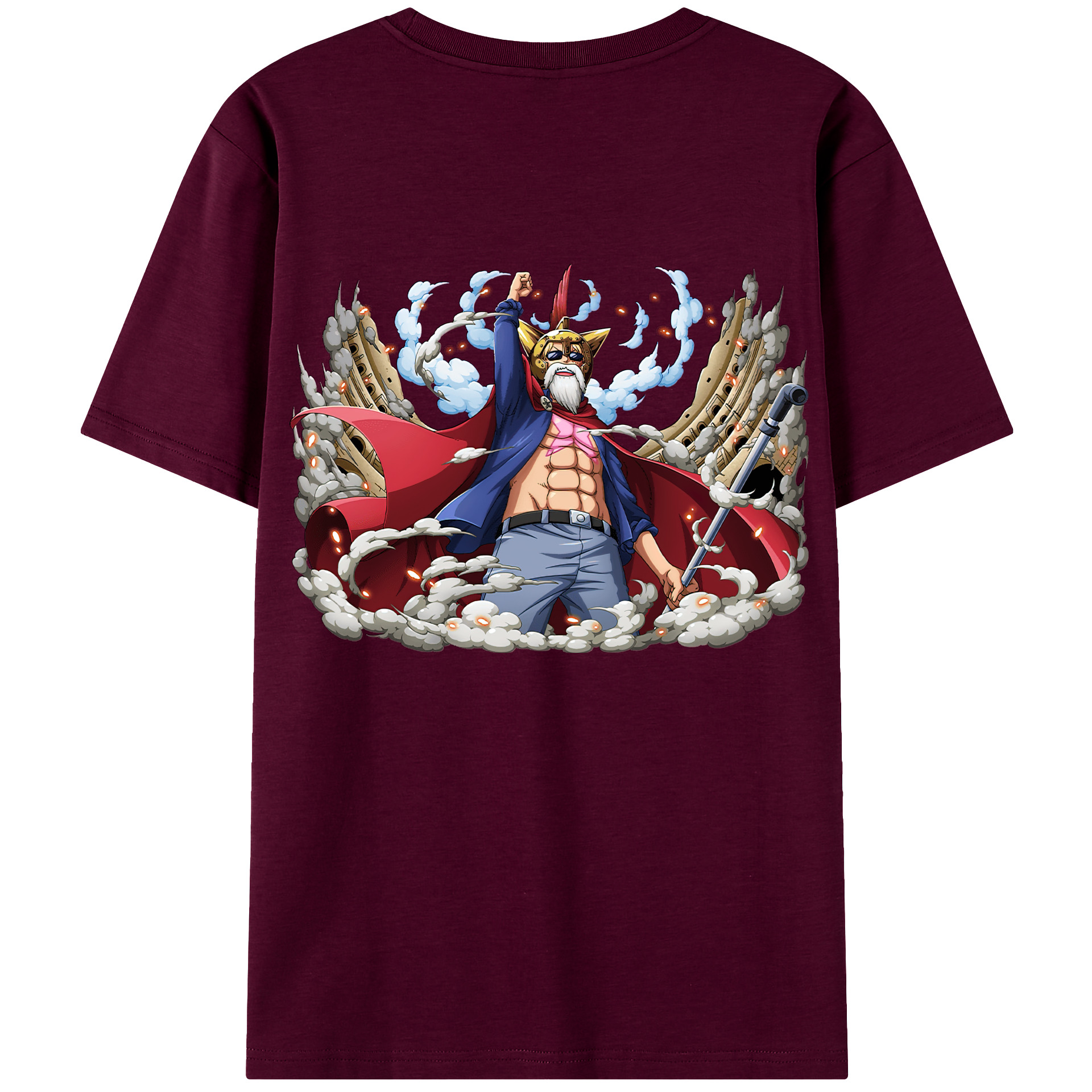 ワンピース モンキー・D・ルフィ ONE PIECE Monkey D. Luffy レディース半袖Tシャツ(バックプリント)